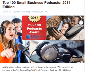 Top 100 small Business Podcasts